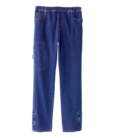 【EPNK】Side zip wash denim pants EPNK】Side zip wash denim pants / サイドジップ