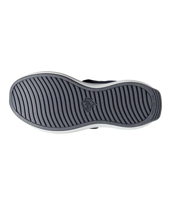 Sole of the navy Men's Extra Wide Walking Shoes