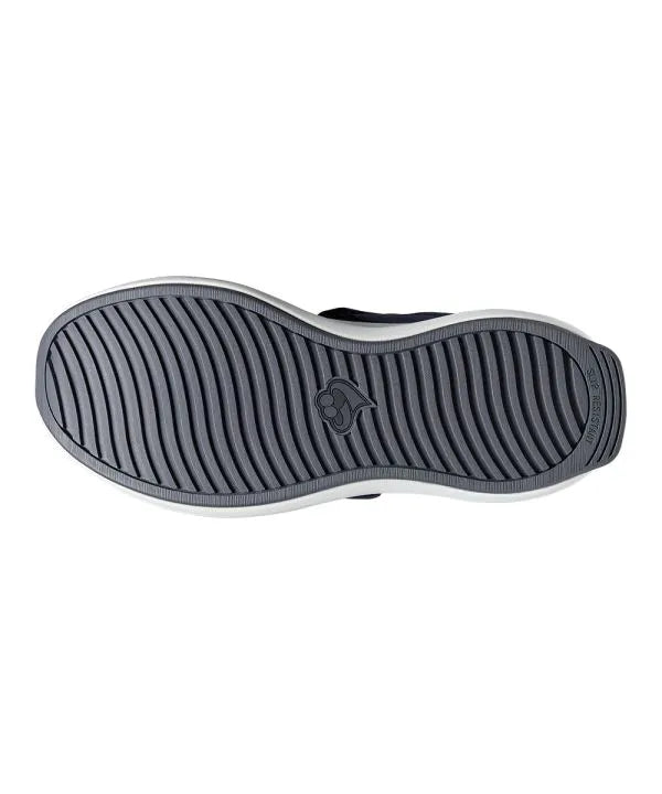 Sole of the navy Men's Extra Wide Walking Shoes
