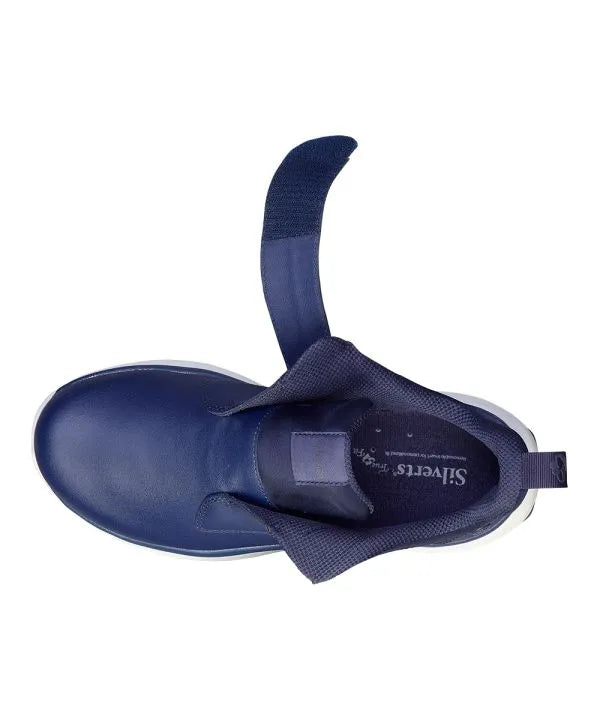 Navy Men's Extra Wide Walking Shoes with Overlap Opened