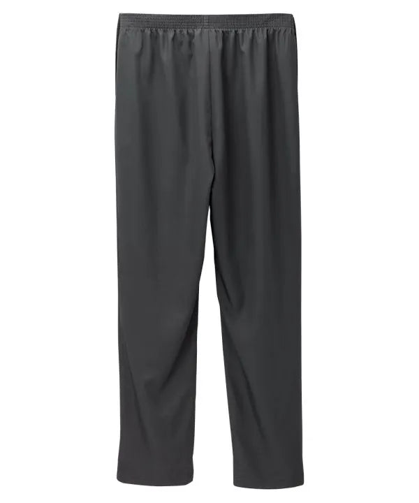 Back of the pewter Men's Easy Dressing Pants with Elastic Waist