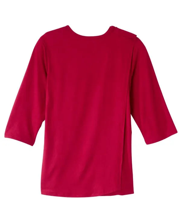 Back of the Women's Active Top with Back Overlap