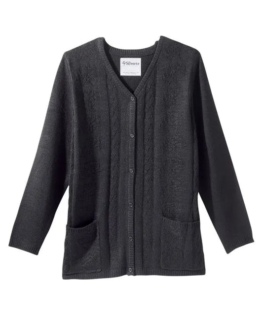 june adaptive womens cardigan with open back