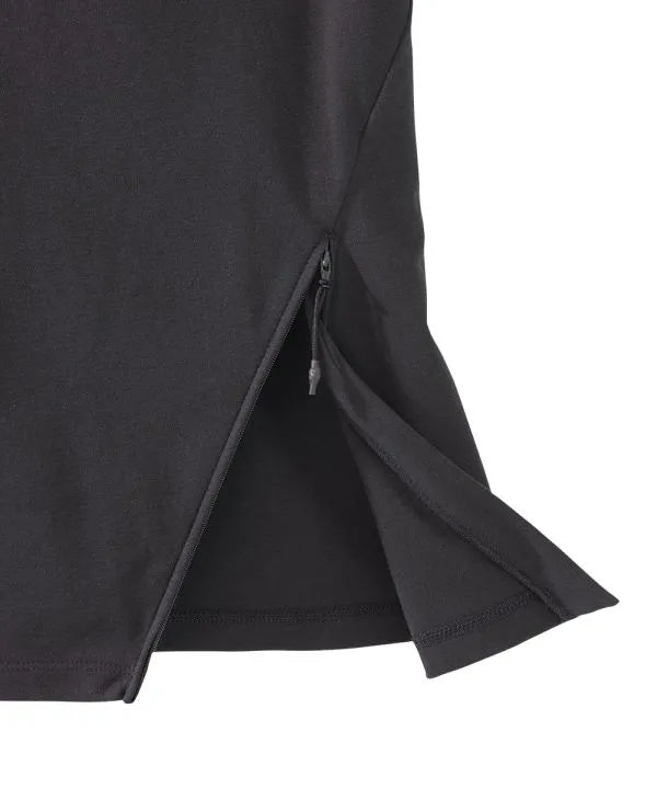 Black recovery top with zips on either side