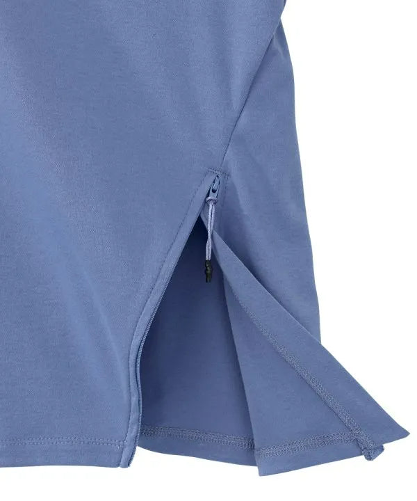 Ciel blue recovery top with zips on either side