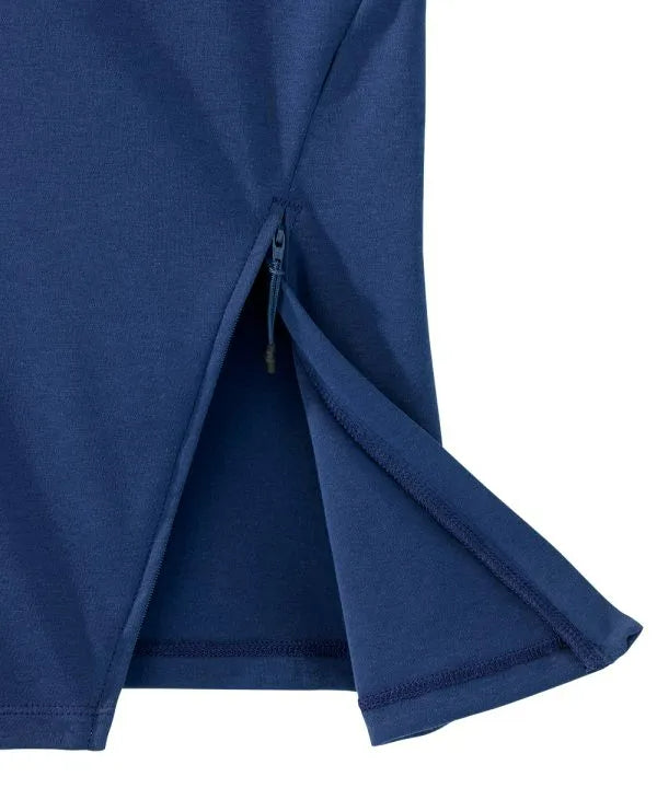 Navy recovery top with zips on either side