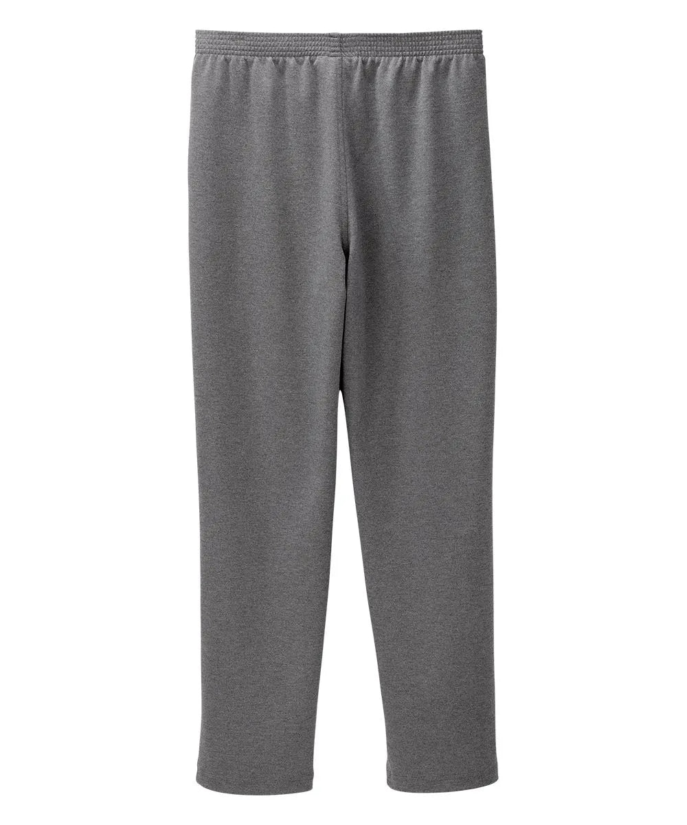 Back of the Heather Gray Women's Soft Knit Pants with adjustable straps