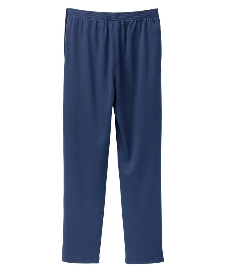 Back of the navy Women's Soft Knit Pants with adjustable straps