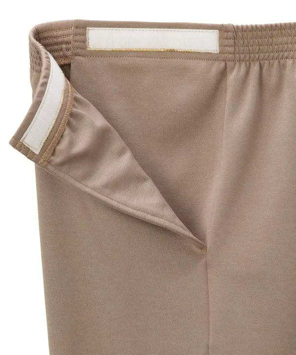 Adjustable Straps on taupe pant sides