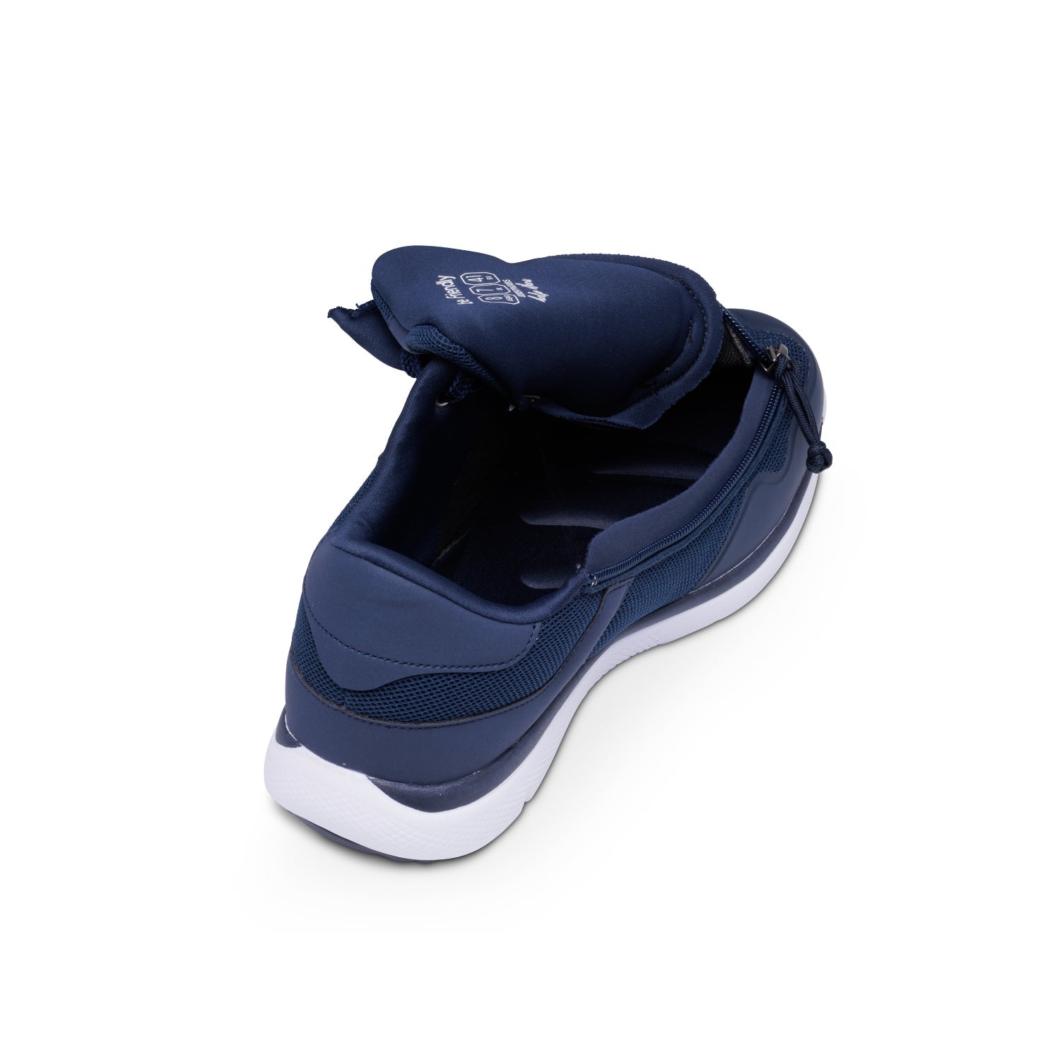 june adaptive unisex supportive memory foam shoes with front zipper access blue moon